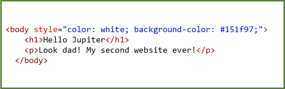Inline styling vs. CSS bestand | Learningfever, proud to be ahead